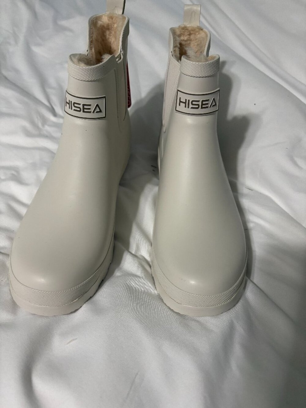 HISEA Women's Plush Rain Boots Waterproof